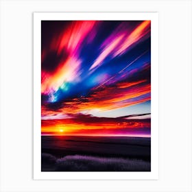 Abstract Sunset 1 Art Print