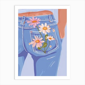 Springtime Jeans Art Print