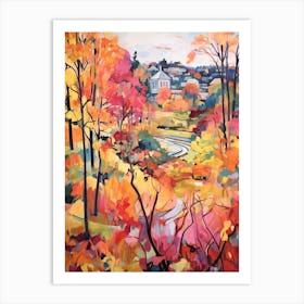 Autumn Gardens Painting Rosendals Trdgrd Sweden 1 Art Print