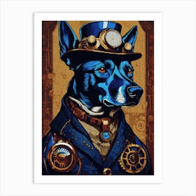 Steampunk Dog 2 Art Print