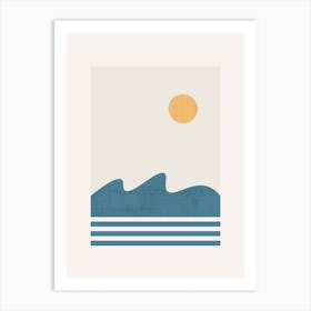 Sunset At The Beach Art Print