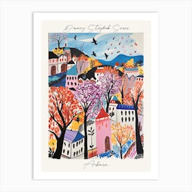 Poster Of Ankara, Dreamy Storybook Illustration 4 Art Print