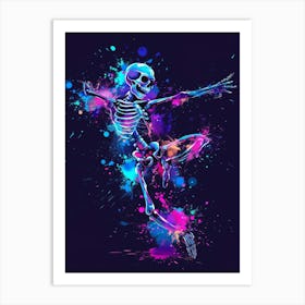 Skeleton Dancer 4 Art Print