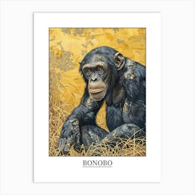 Bonobo Precisionist Illustration 1 Poster Art Print