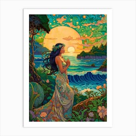 Hawaiian Sunset 1 Art Print