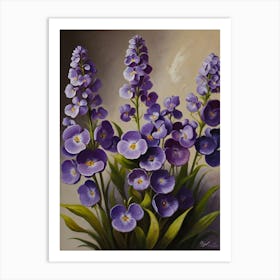 Purple Flowers Art Print