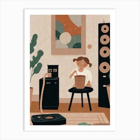 Girl In A Room Art Print