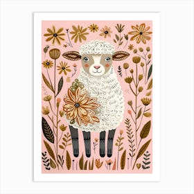 Sheep In The Meadow Art Print