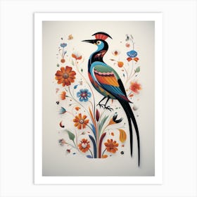 Scandinavian Bird Illustration Magpie 4 Art Print