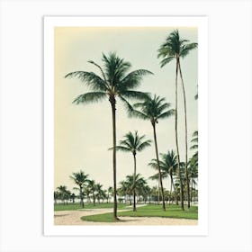 South Beach Miami Florida Vintage Art Print