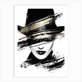 Woman In A Hat 58 Art Print