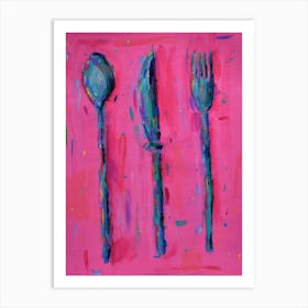 Cutlery Art Print