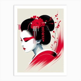 Japan Geisha Visual 50 Art Print