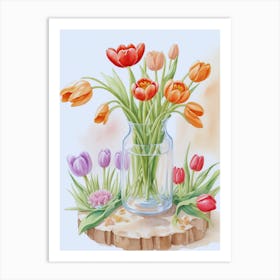 Tulips Arrangement Art Print