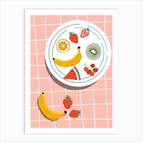 Fruit Plate Art Print