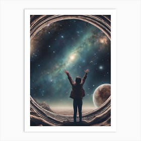 Reaching Into The Universe Art Print