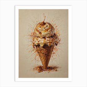 Ice Cream Cone 47 Art Print