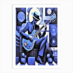 Blues Soul Series 21 - All Around Blues Man Art Print