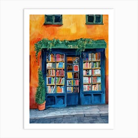 Oslo Book Nook Bookshop 4 Art Print