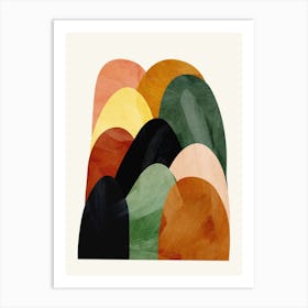 Abstract Mountains1 Art Print