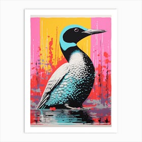 Andy Warhol Style Bird Loon 2 Art Print