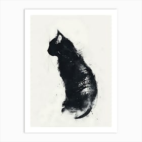 Black Cat 2 Art Print