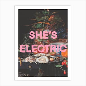 Shes Electric Art Print