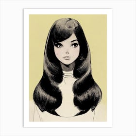 Miss Sixties V2 Art Print
