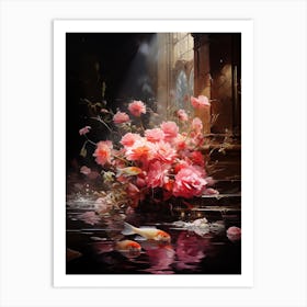 Flowers In The Water Art Print