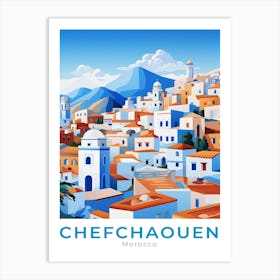 Morocco Chefchaouen Travel Art Print