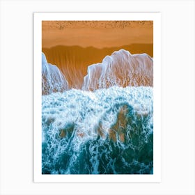 Aerial View Of A Beach 96 Art Print