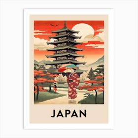 Vintage Travel Poster Japan 10 Art Print