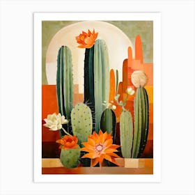 Cactus Garden 1 Art Print