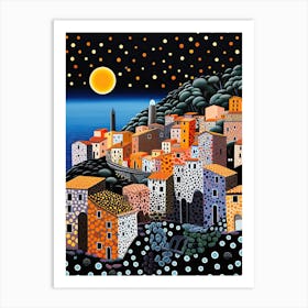 Cefalu, Italy, Illustration In The Style Of Pop Art 2 Art Print