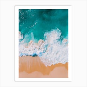 Aerial View Of A Beach 70 Art Print