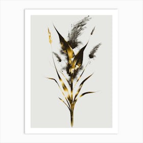 Gold And Feathers Art Print