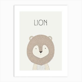 Lion illustration Art Print