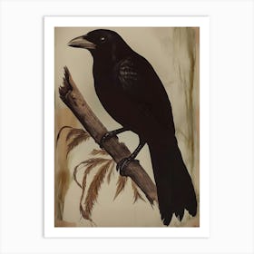 Dark Gothic Crow 8 Art Print