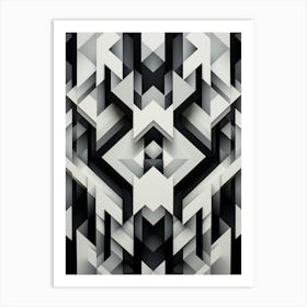 Technology Abstract Geometric Pattern 5 Art Print