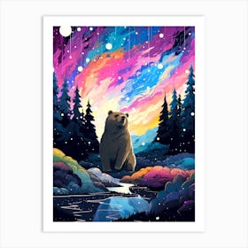 Bear In The Forest Art Print