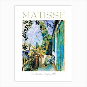 Henri Matisse Terrace at St Tropez 1904 France Art Poster Print in HD for Feature Wall Decor - Fully Remastered, Labelled, High Definition Art Print