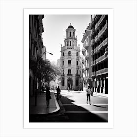 Valencia, Spain, Mediterranean Black And White Photography Analogue 8 Art Print