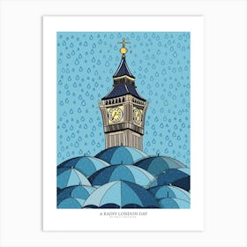 Big London Clock Art Print
