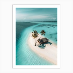 Tropical Island In The Maldives Art Print