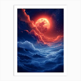 Full Moon In The Sky 13 Art Print