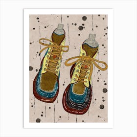 Boots Clothing Modern Art Art Print