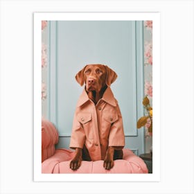 A Labrador Retriever Dog 4 Art Print