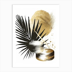 Gold Leaf Canvas Print 8 Art Print