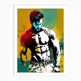 Muscular Man 1 Art Print