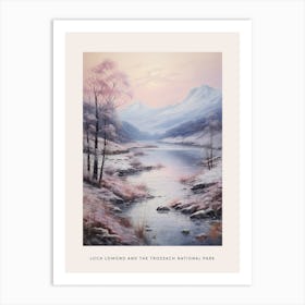 Dreamy Winter National Park Poster  Loch Lomond And The Trossach National Park Scotland 4 Art Print